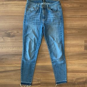 High rise skinny jeans